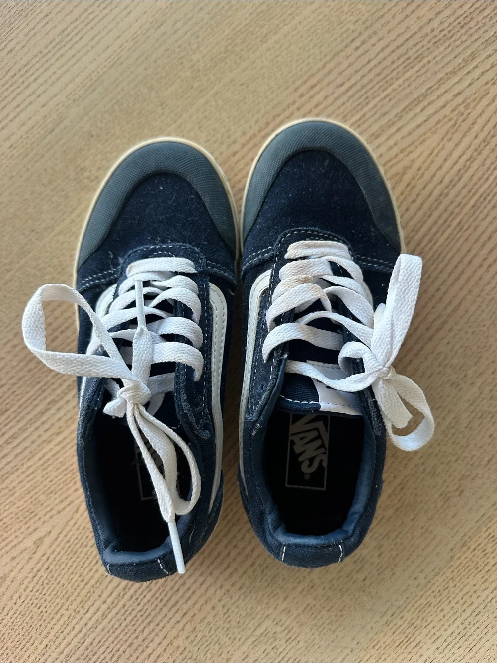Vans Navy and White Race Half-Cab Skate Sneakers